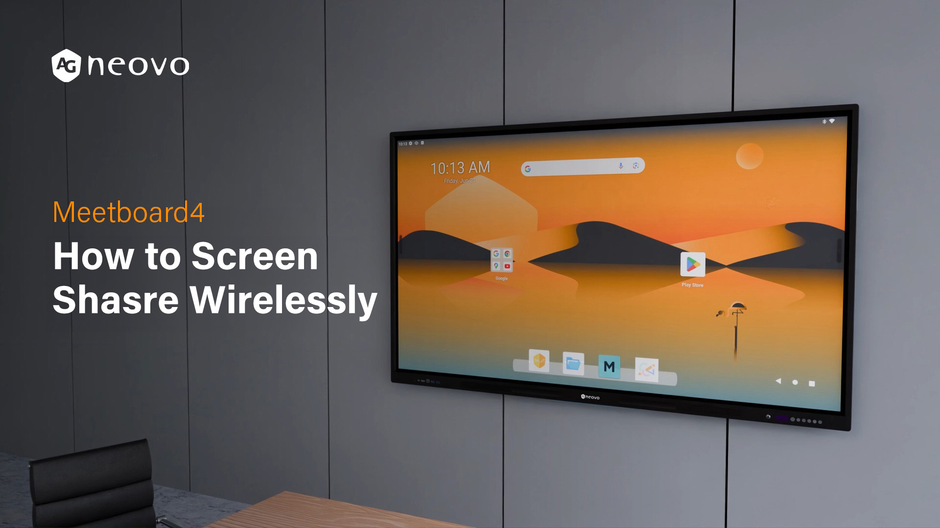 How to Screen Sharing Wirelessly on Meetboard 4 Smart Board
