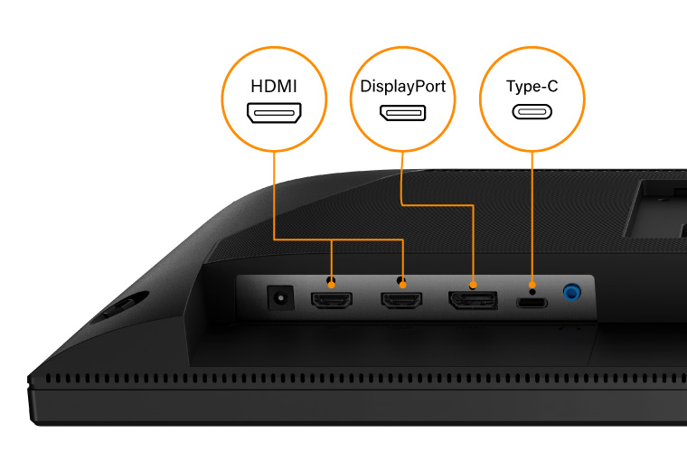 HDMI, DisplayPort, Type-C 連接埠圖示