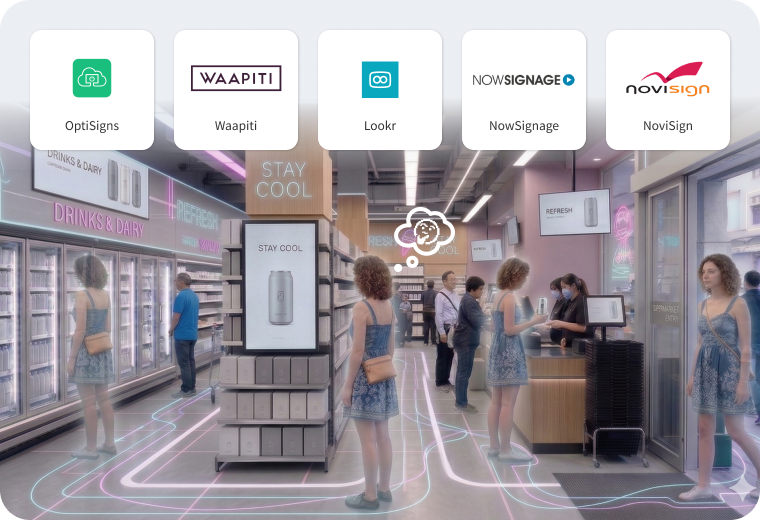 Retail Media Network_displays_Pre-Integrated with 10+ Professional CMS & RMN Partners